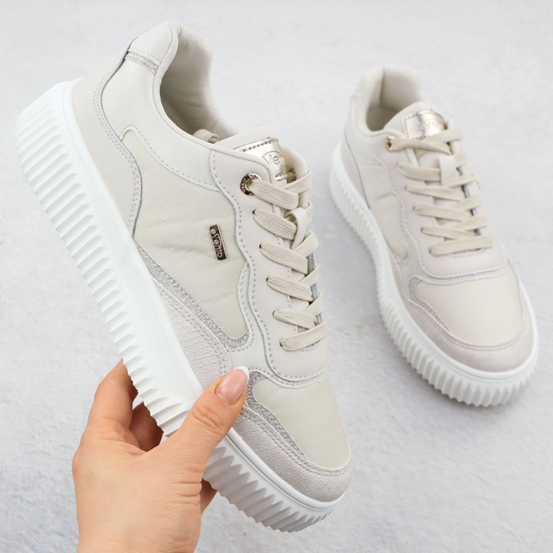 Sneaker in pelle femminile Beige Evento 8240 1