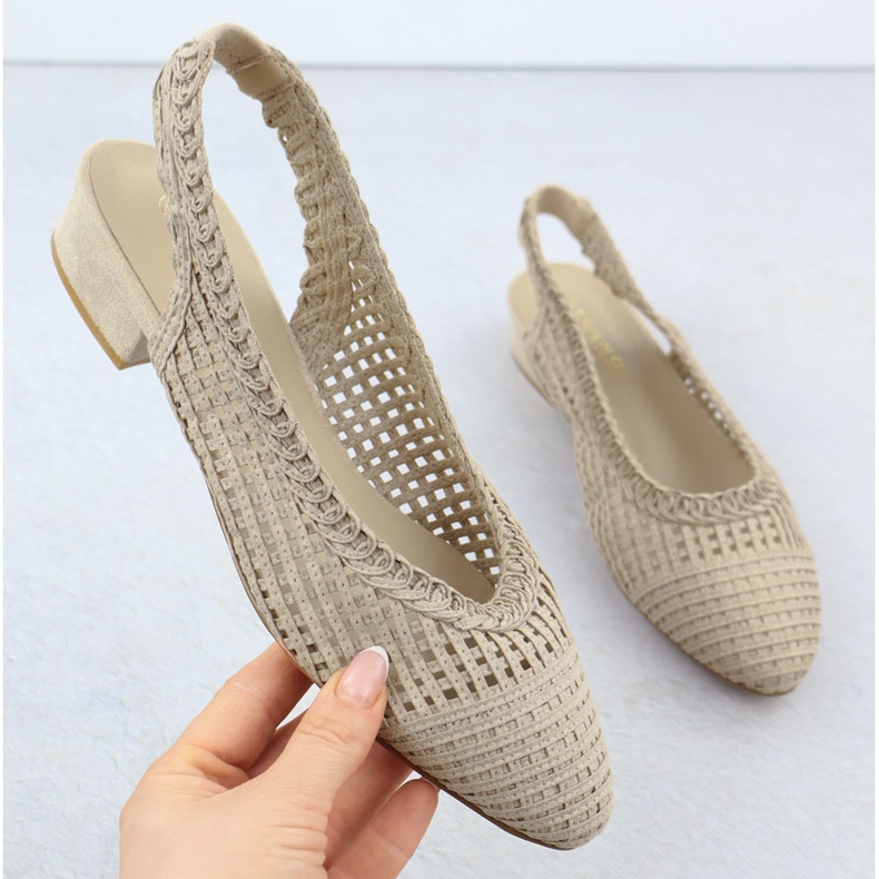 Sandali opentrawork femminile con beige T.Sokolski L25-334 1