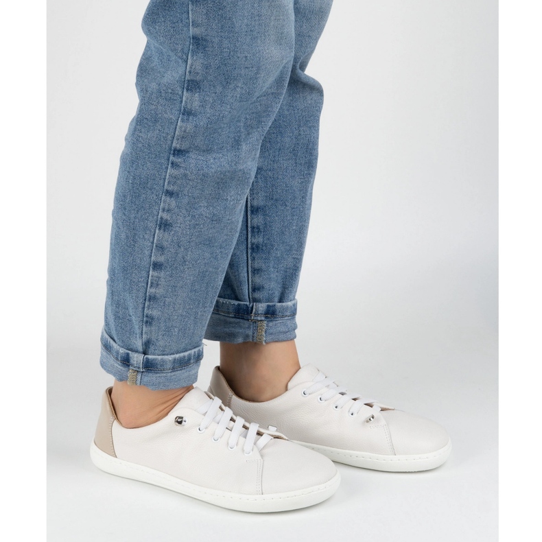 WASAK Scarpe a piedi nudi femminile in pelle minimalista 0771w bianco 2