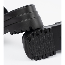 Seastar Pantofole nere con plateau nero 1