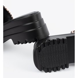 Seastar Pantofole su una piattaforma leopardata marrone 1