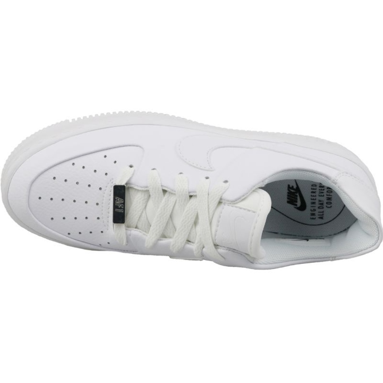 Scarpe Nike Air Force 1 Sage Low AR5339-100 in pelle bianca 2