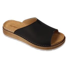 Slifori di cuoio da donna Befado 158d290 Nero 1