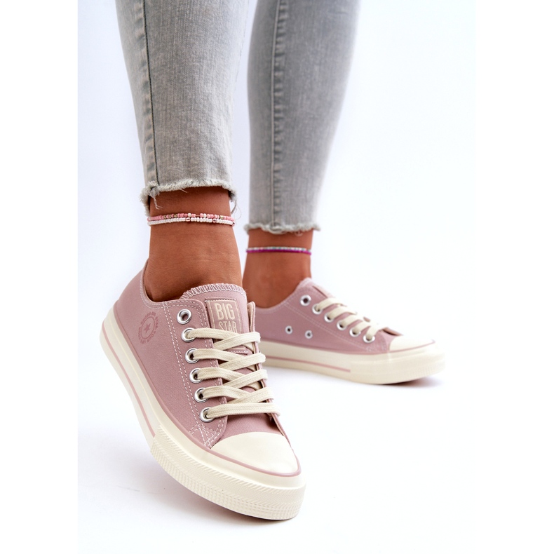 Sneakers Basse da Donna Big Star NN274270 Rosa 4