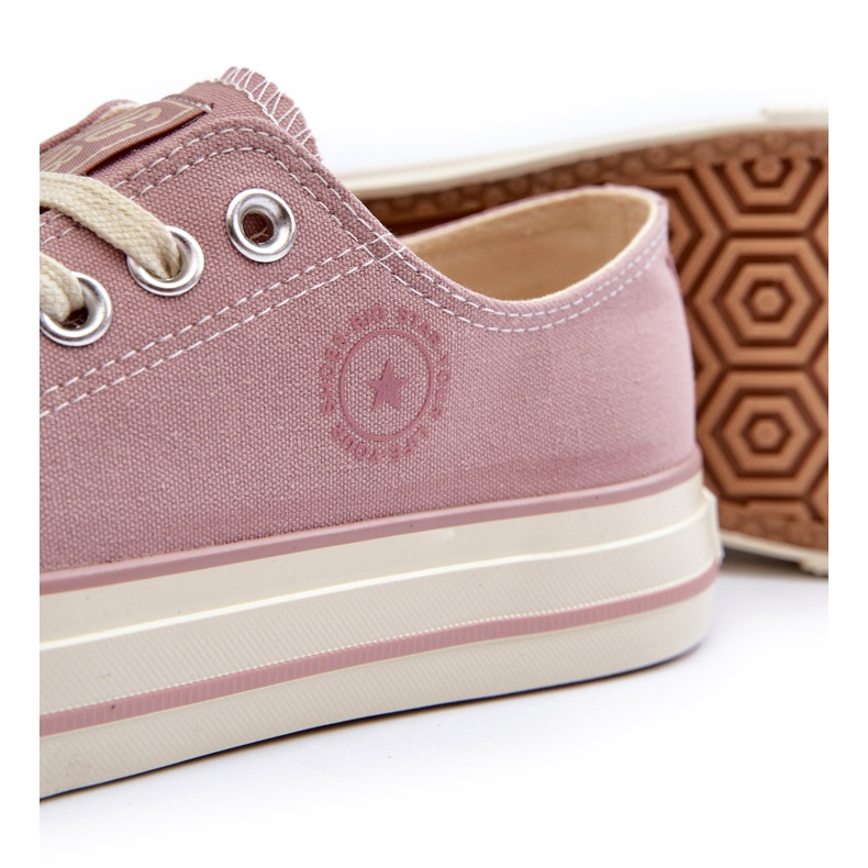 Sneakers Basse da Donna Big Star NN274270 Rosa 3