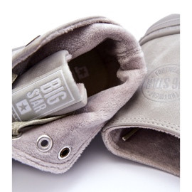 Big Star Sneaker da stelle da donna ad alta isolata grigia EE274114 grigio 1