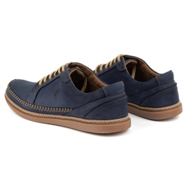 Antex Scarpe in pelle maschile casual model 313gt blu navy blu 3