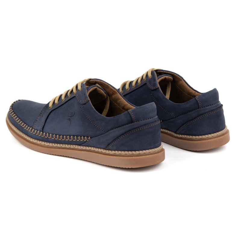 Antex Scarpe in pelle maschile casual model 313gt blu navy blu 3