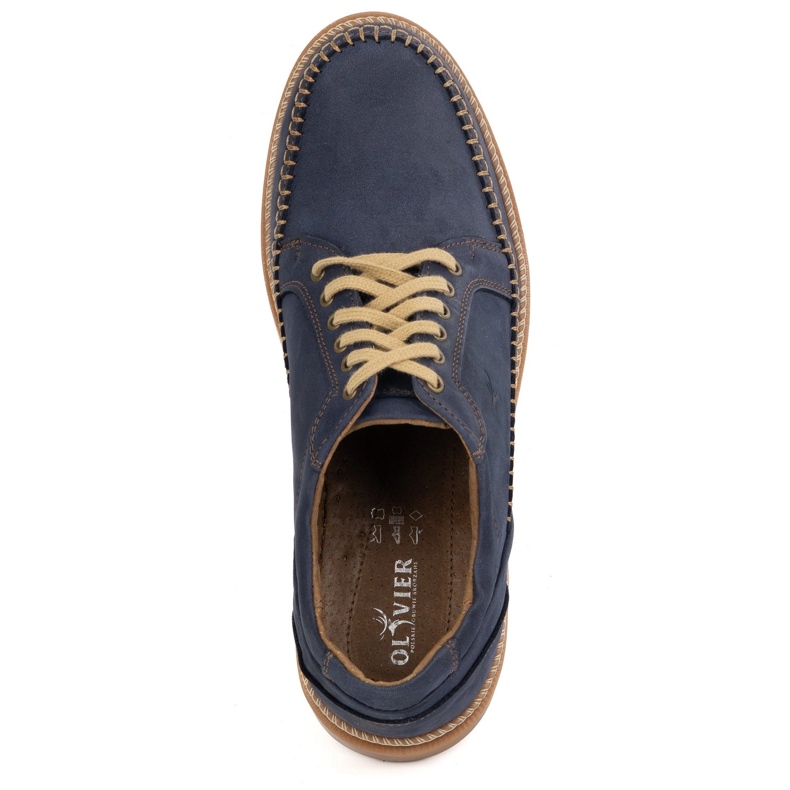 Antex Scarpe in pelle maschile casual model 313gt blu navy blu 5