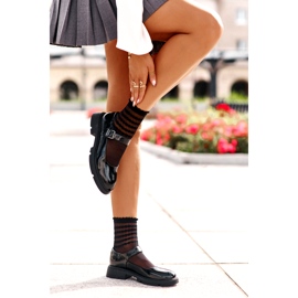 Scarpe da donna verniciata con Black Vinceza 62179 Belt nero 2
