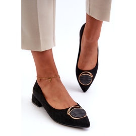 Pompe da donna con tacco basso femminile con eco-eco-s.barski Kv27-037 nero 2