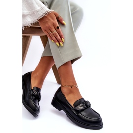 S.Barski Piatto -mochioni in pelle a copertura nera con decorazione S. Barski Hy335 nero 3