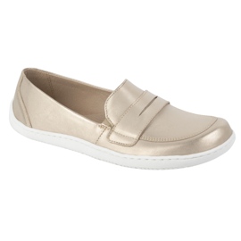 Olivier Eleganti mocassini in pelle minimalista da donna a piedi 1280 Zlotys d'oro 2