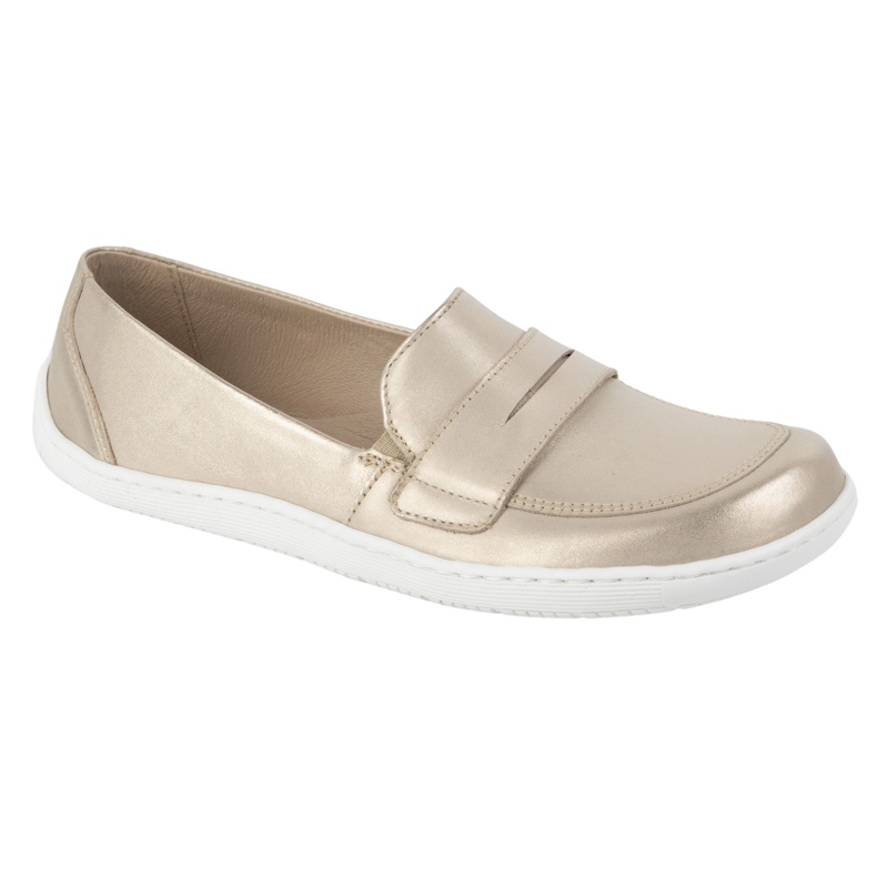 Olivier Eleganti mocassini in pelle minimalista da donna a piedi 1280 Zlotys d'oro 2