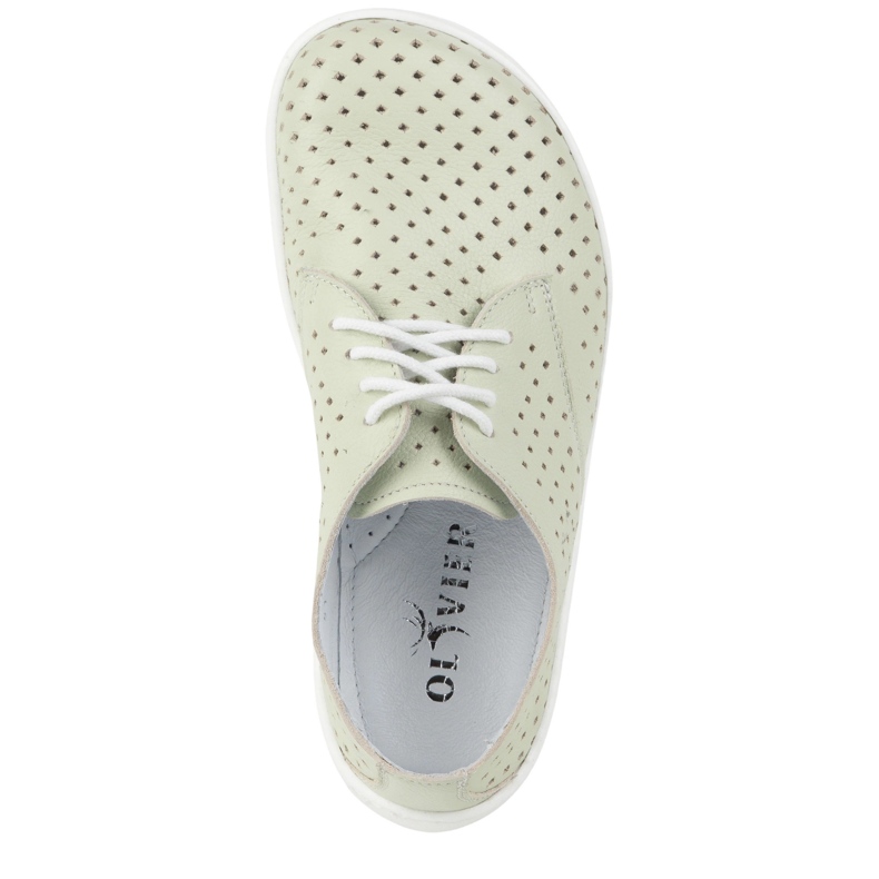 Olivier Openwork minimalista a piedi nudi da donna 1288pol verde 2