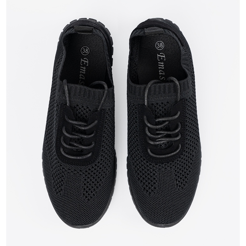 Scarpe sportive da donna Open Openwork Black nero 1