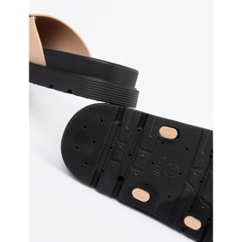 Seastar Le infradito da donna beige con una fibbia dorata 2