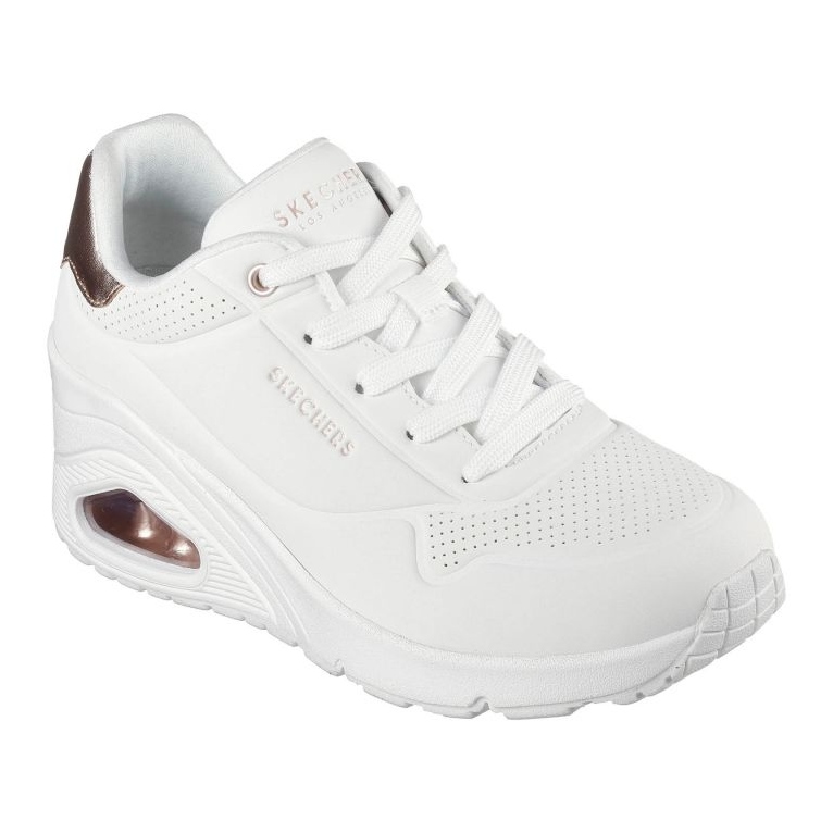 Skechers Schechers Uno Wedge-hi Steps 177520-wht scarpe bianco 1