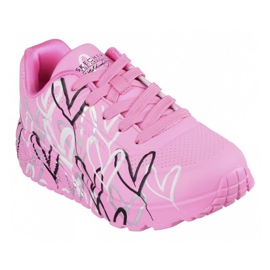 Skechers x Jgoldcrown Uno Lite - Scarpe Metallic Love 314067L -Hpmt rosa 1