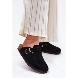 Flip in pelle scamosciata femminile con flip con big star rr274a384 black blake morsetto nero 2