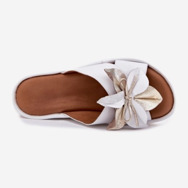 ARTIKER Spicchi di pelle da donna con artisti di fiori decorativi 52c0537 bianco 2