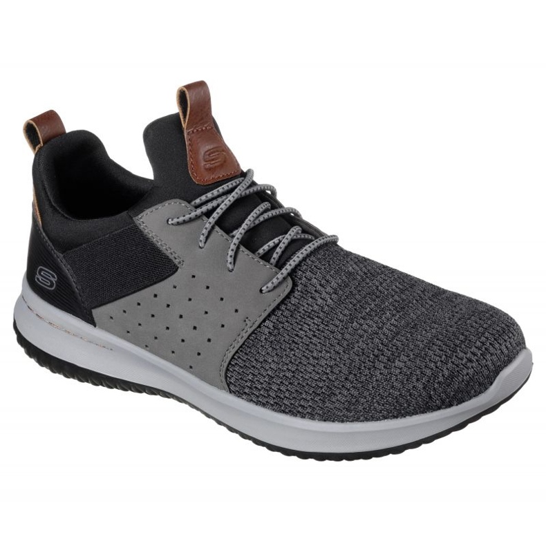Scarpe Skechers Delson Camben 65474Bkgy grigio 1