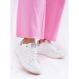 Sneaker femminili sulla piattaforma Lee Naomi Women Low 50251012.06K bianco 2