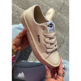 Sneaker femminili con Lee Cooper LCW-25-44-3215 BRAIDA beige 1