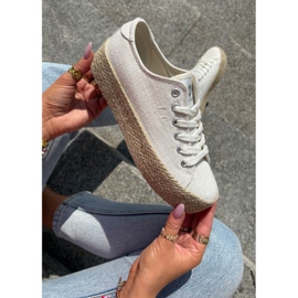 Sneaker femminili sulla piattaforma con lee Cooper LCW-25-02-3284 BRAIDA beige 1