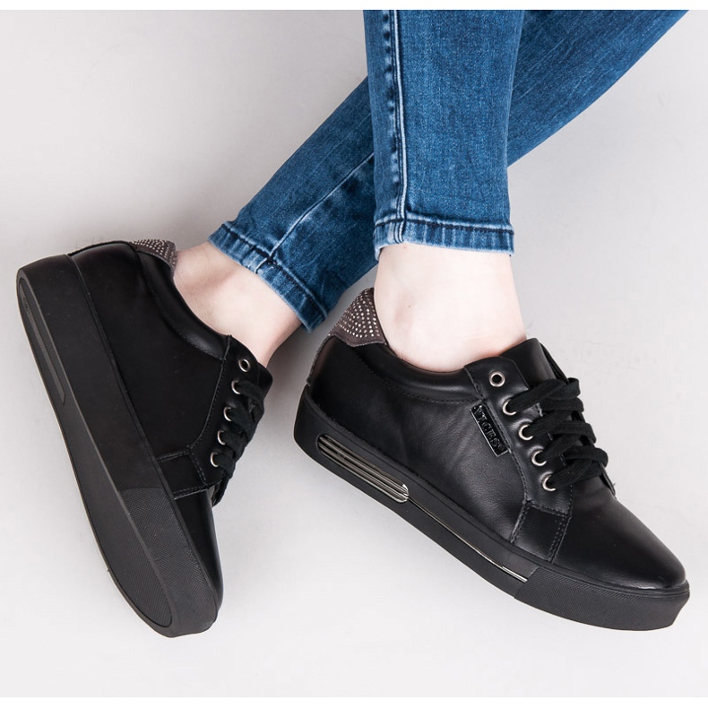 Vices Scarpe sportive con plateau nero marrone 1