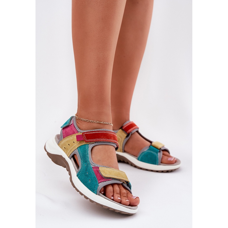Sandali in pelle femminile McKeylor 95347 Multikolor multicolore 2