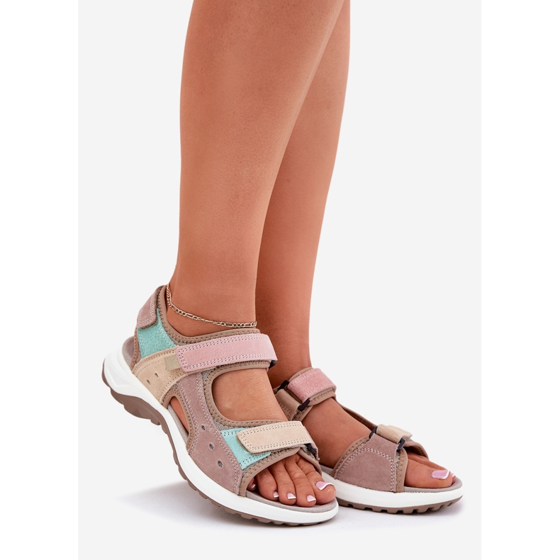 Sandali in pelle femminile McKeylor 95347 beige 1