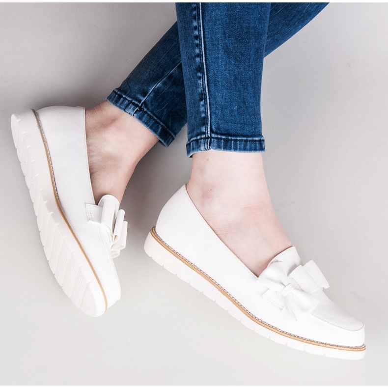 Vices Scarpe basse con fiocco bianco 1