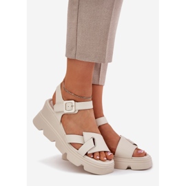 ARTIKER Sandali in pelle femminile per l'antico artistirista 54C1624 beige 1