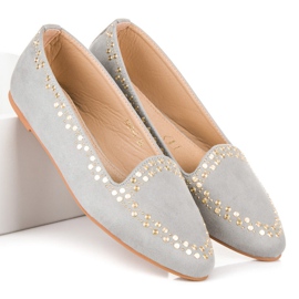 Vices Ballerine in camoscio grigio 1