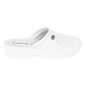 Vriston Scarpe da donna pantofole mediche comforty Alessia White bianca 1