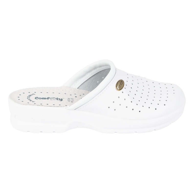 Vriston Scarpe da donna pantofole mediche comforty Alessia White bianca 1