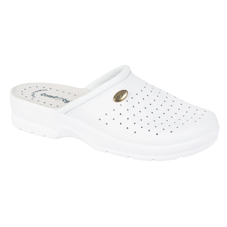 Vriston Scarpe da donna pantofole mediche comforty Alessia White bianca 2