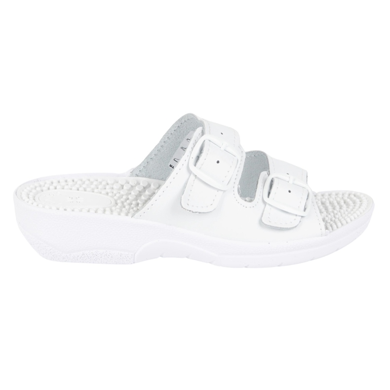 Vriston Scarpe da donna a lembi regolabili fakirki massaggio con picchi nadia bianco 1