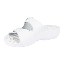 Vriston Scarpe da donna a lembi regolabili fakirki massaggio con picchi nadia bianco 2