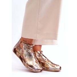 Maciejka Stivali in Pelle Leggera 03426-42 Oro d'oro 5