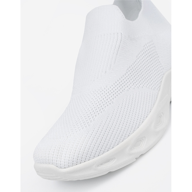 Scarpe sportive femminili in bianco bianca 1
