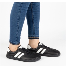 Joker Scarpe minimaliste femminili a piedi nutrite in pelle naturale 908J nero 1