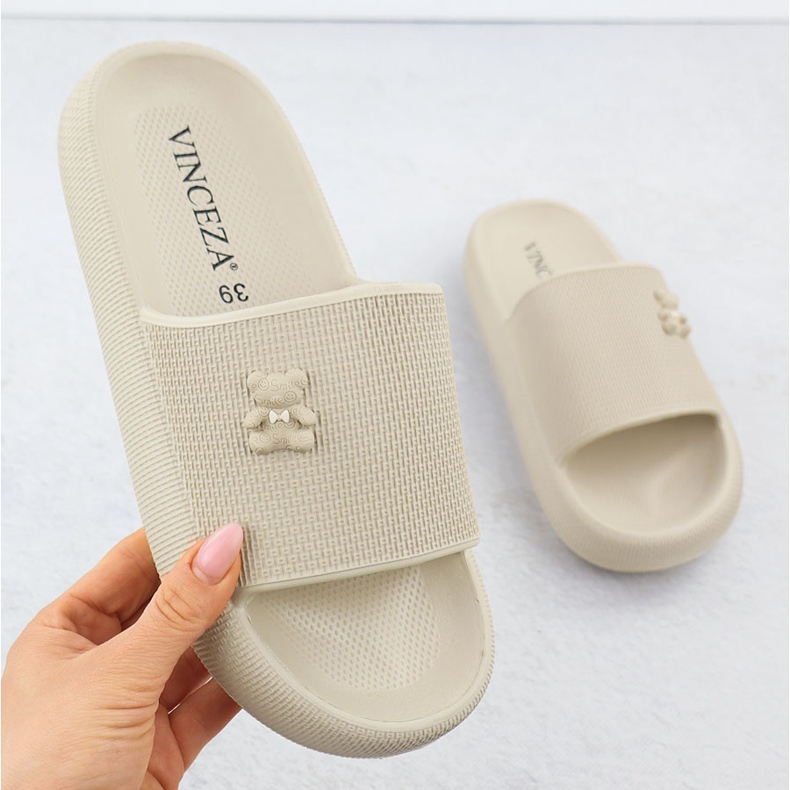 Flip di schiuma per la spiaggia della piscina con beige beige vinceza 75210 1