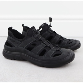 Openwork Black T.sokolski L25-382 Scarpe in pelle maschile nero 1