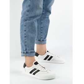 Scarpe in pelle da donna joker blackorwhite bianco - sneaker minimaliste Olivier 1