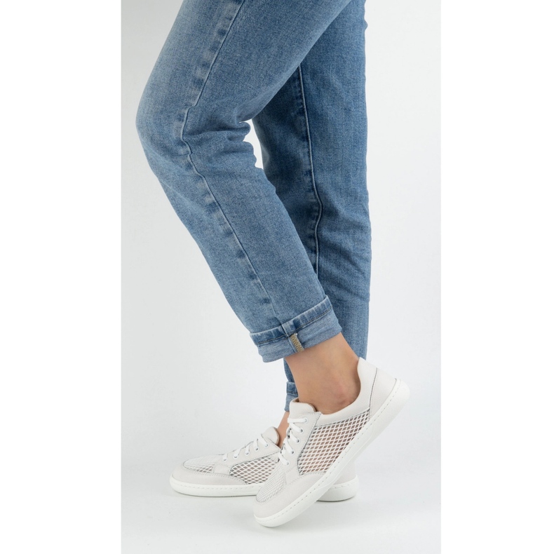 WASAK Scarpe da donna in pelle minimalista femminile 0772SW BIANCO 1