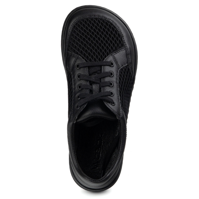 WASAK Scarpe a piedi nudi femminile in pelle minimalista 0772sw nero 2