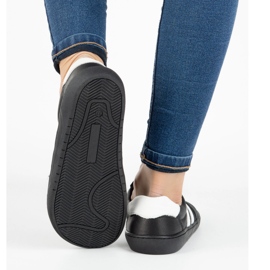 Scarpe in pelle da donna joker blackorwhite nero - sneaker minimaliste Olivier 2