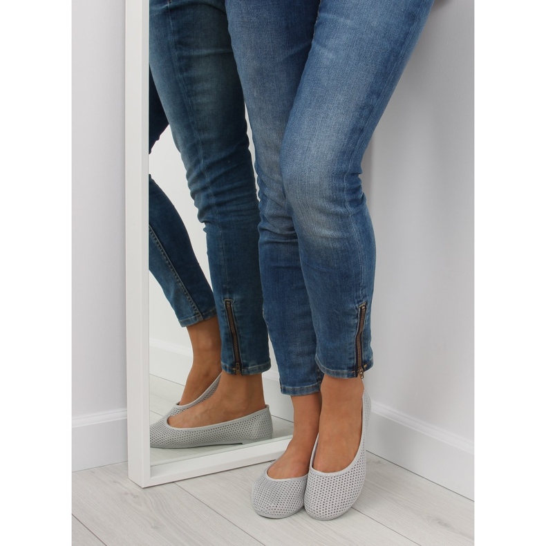 Ballerine in rete grigia JX56 Grigio 1